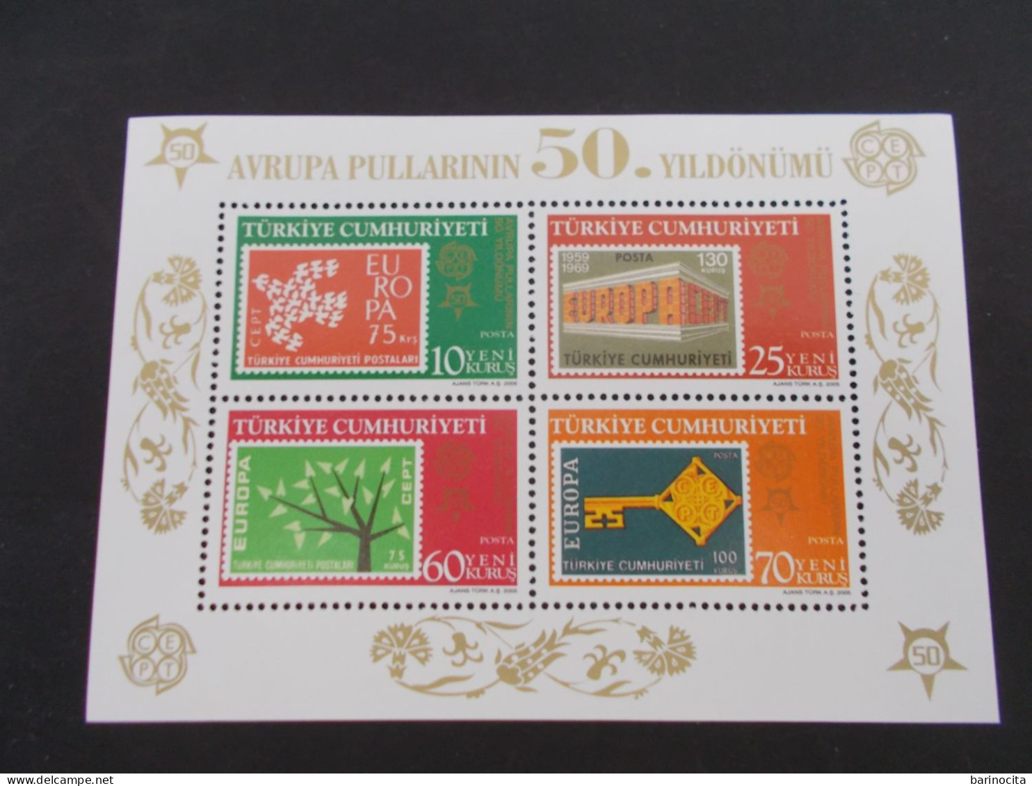 TURQUIE  -   Blocs Feuillets CEPT  50 Ans    N° 42    Année  2005  NEUF XX ( Voir Photo ) - Unused Stamps