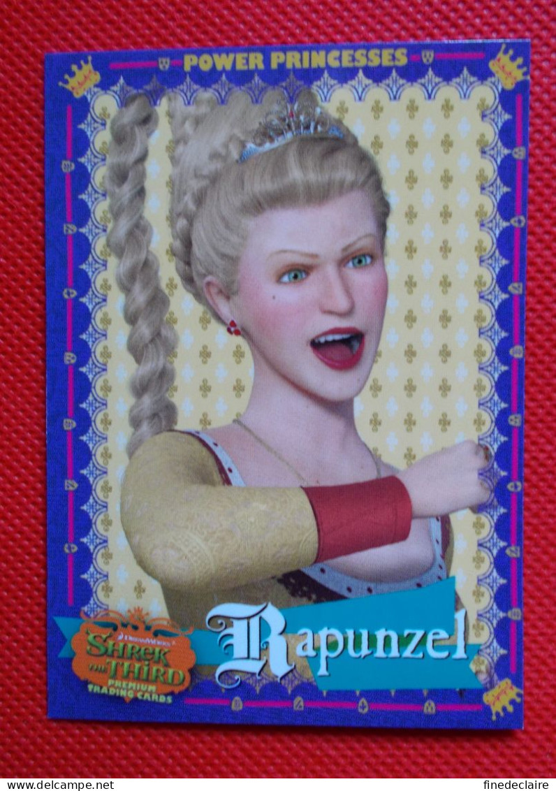 Premium Trading Cards / Carte Rigide - 6,4 X 8,9 Cm - Shrek The Third 2007 - Power Princesses - N°17 Rapunzel - Other & Unclassified