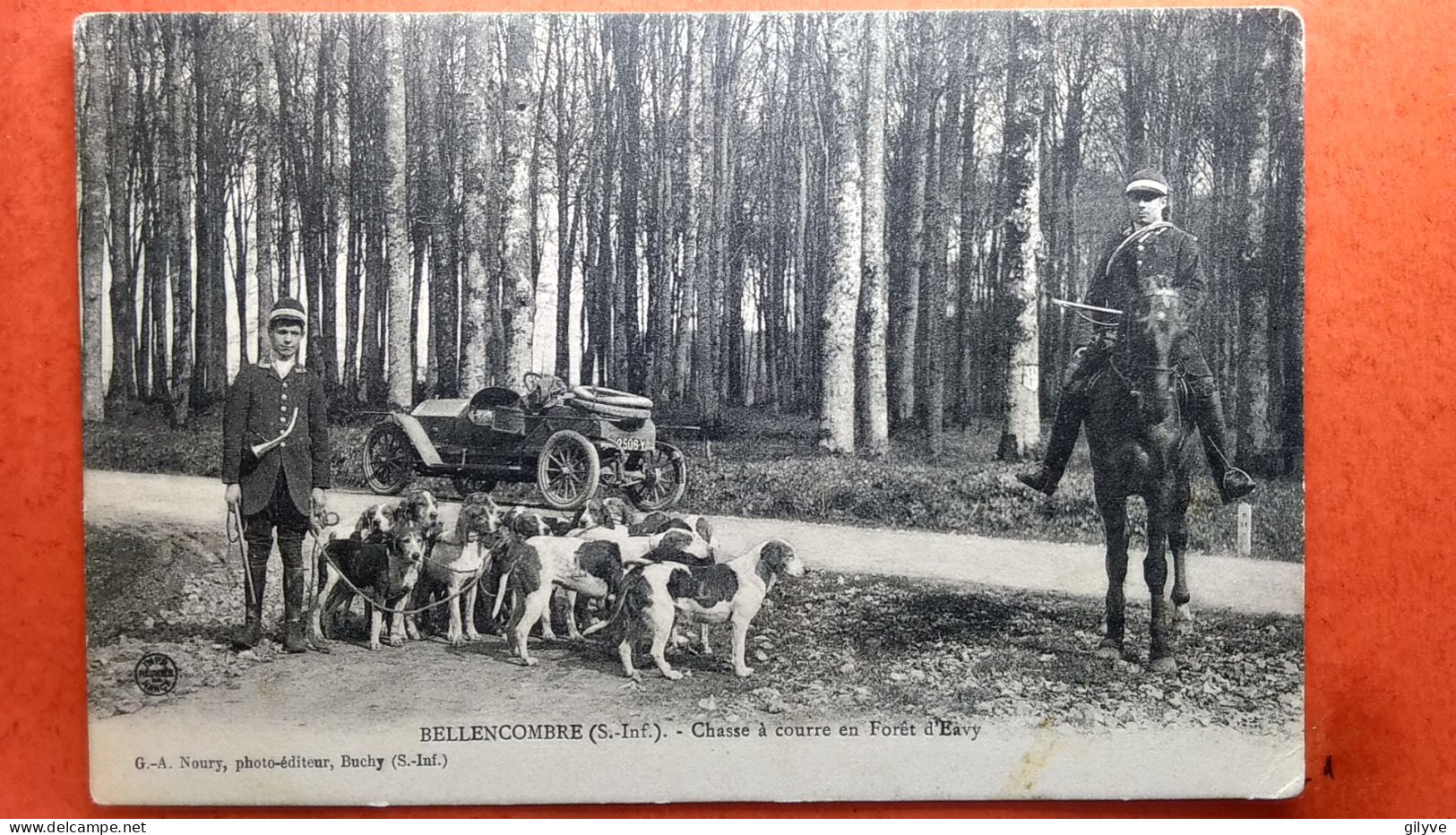 CPA. Bellencombre. Chasse à Courre En Forêt De D'Eavy. Equipage De Mr Le Bu.  (AF.076) - Chasse