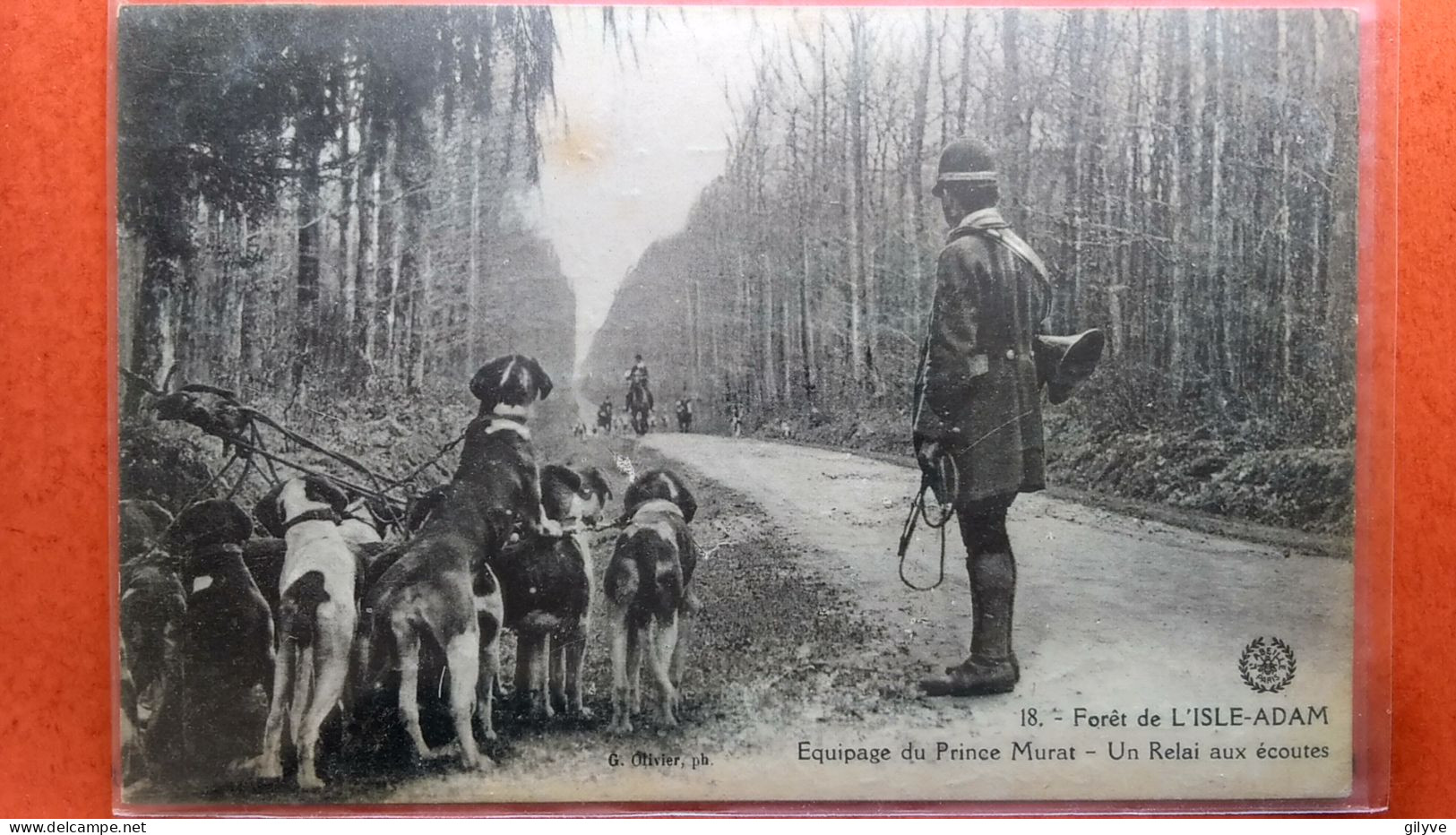 CPA. Forêt De L'Isle Adam. Equipage Du Prince Murat. Un Relai Aux écoutes. (AF.078) - Chasse