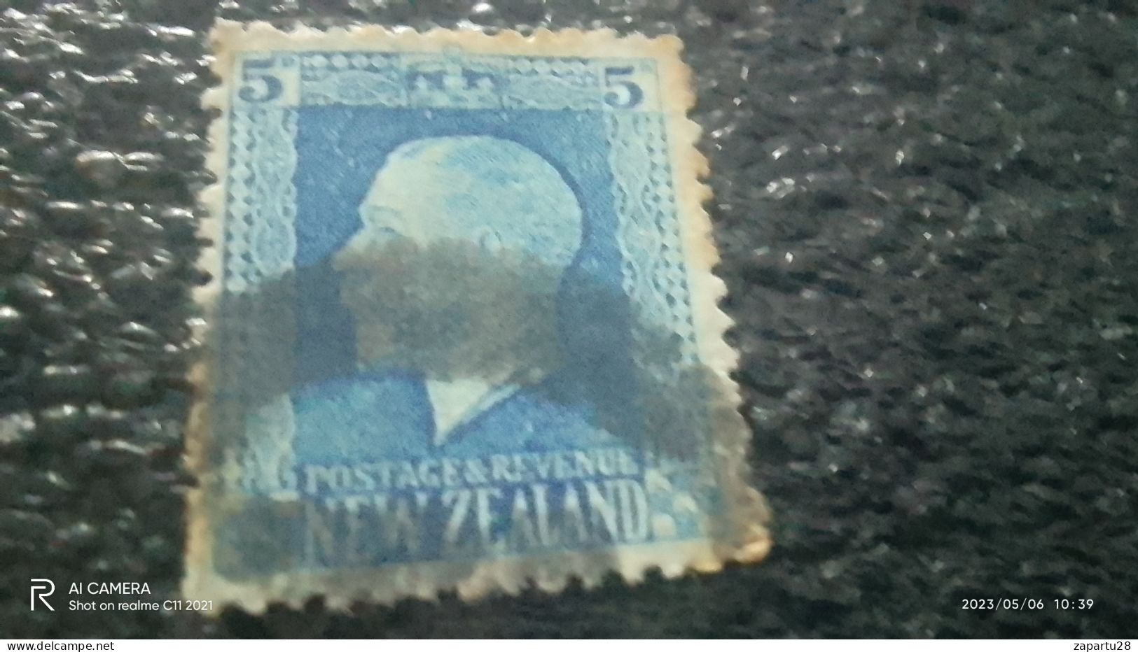 YENİ ZELANDA-  1921-22-                 5P            .  GEORGE V.               USED - Oblitérés