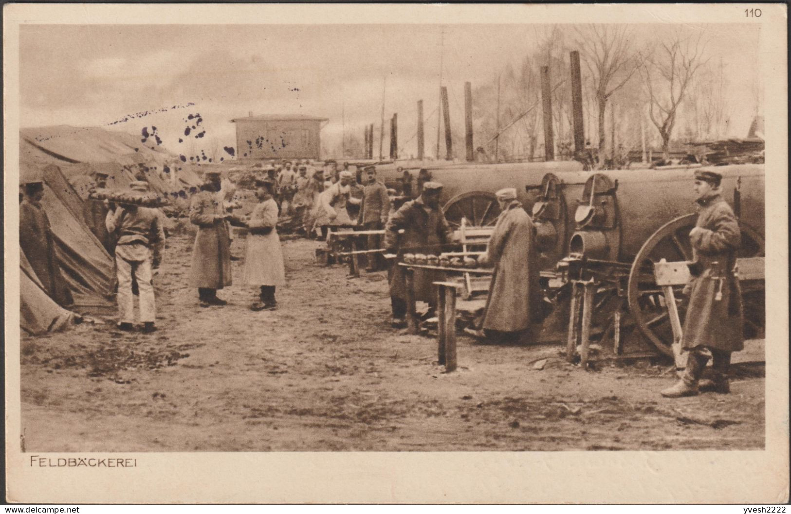 Allemagne / Belgique 1916. Carte De Franchise Militaire. Boulangerie De Campagne, Fours Mobiles, Pain. Camp De Beverloo - Alimentation