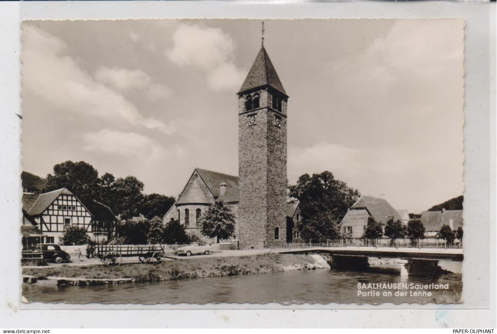 5940 LENNESTADT - SAALHAUSEN, Lennepartie, Kirche - Lennestadt