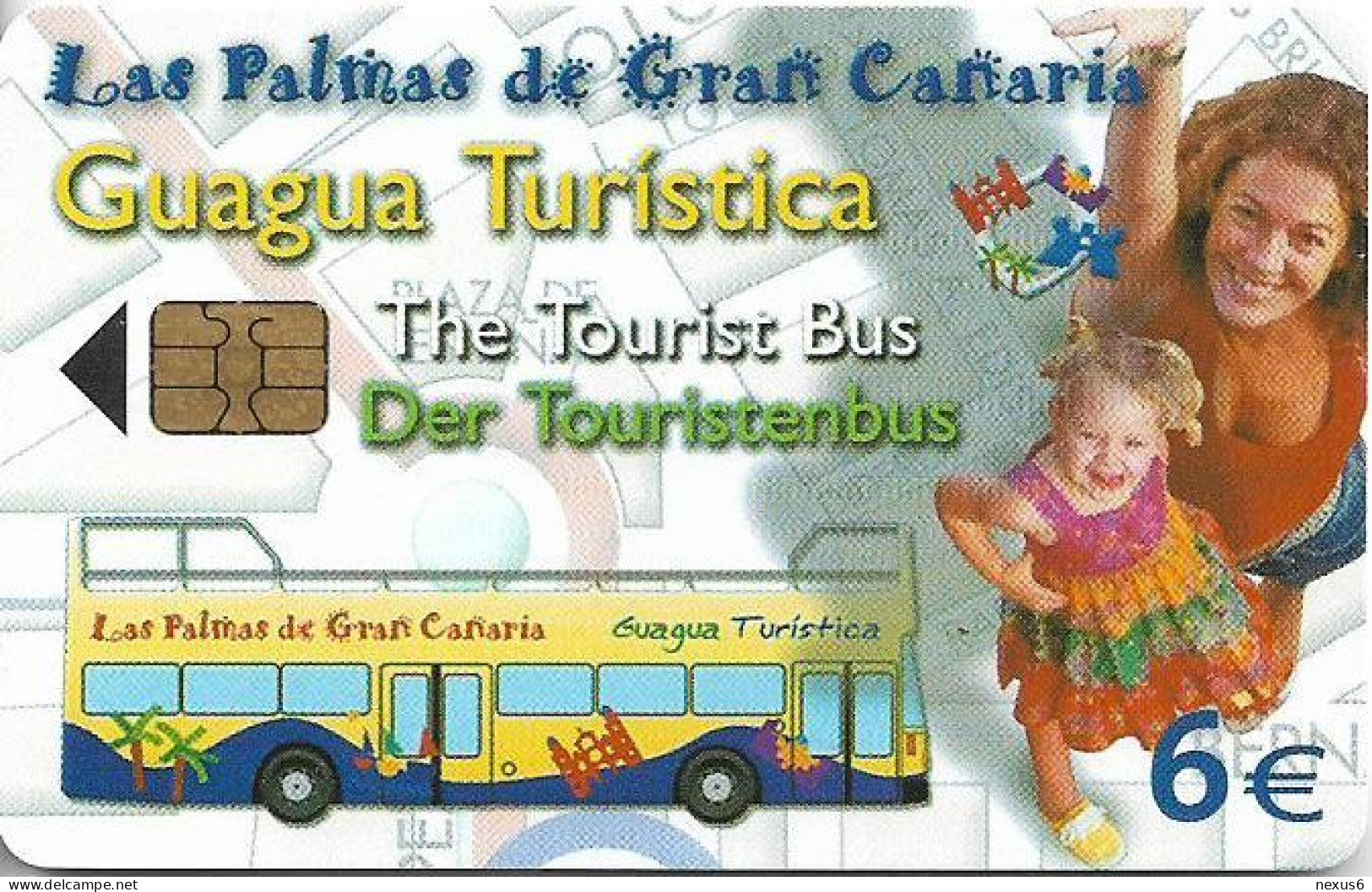 Spain - Telefónica - Guagua Turistica - CP-283 - 09.2004, 6€, 50.900ex, Used - Commemorative Advertisment