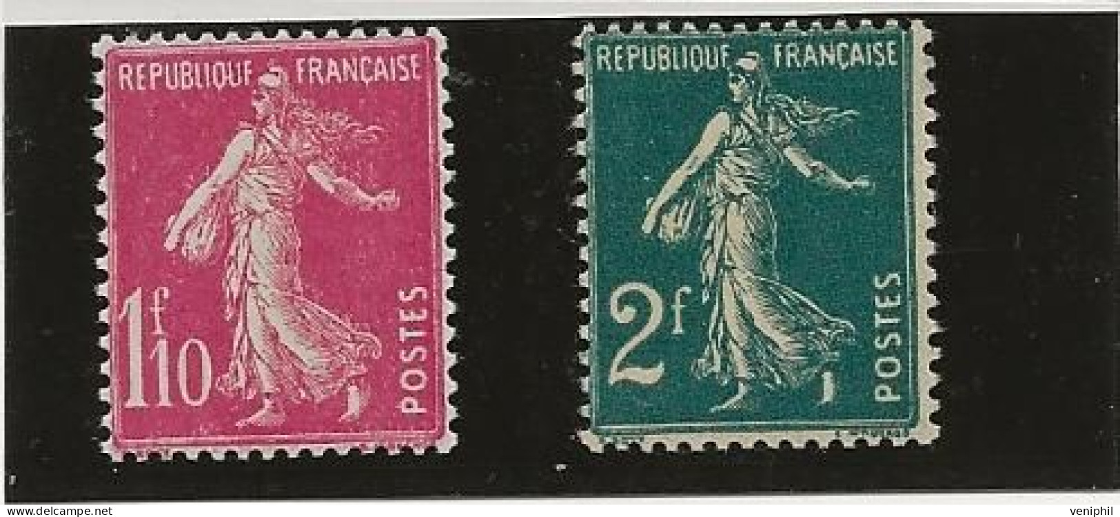 SEMEUSES CAMES N° 238 ET 239  NEUF TRES INFIME CHARNIERE  ANNEE 1927-31  - COTE : 28,50 € - 1906-38 Semeuse Camée