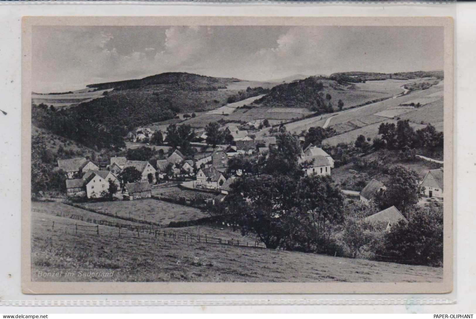 5940 LENNESTADT - BONZEL, Blick Auf Den Ort, 30er Jahre - Lennestadt