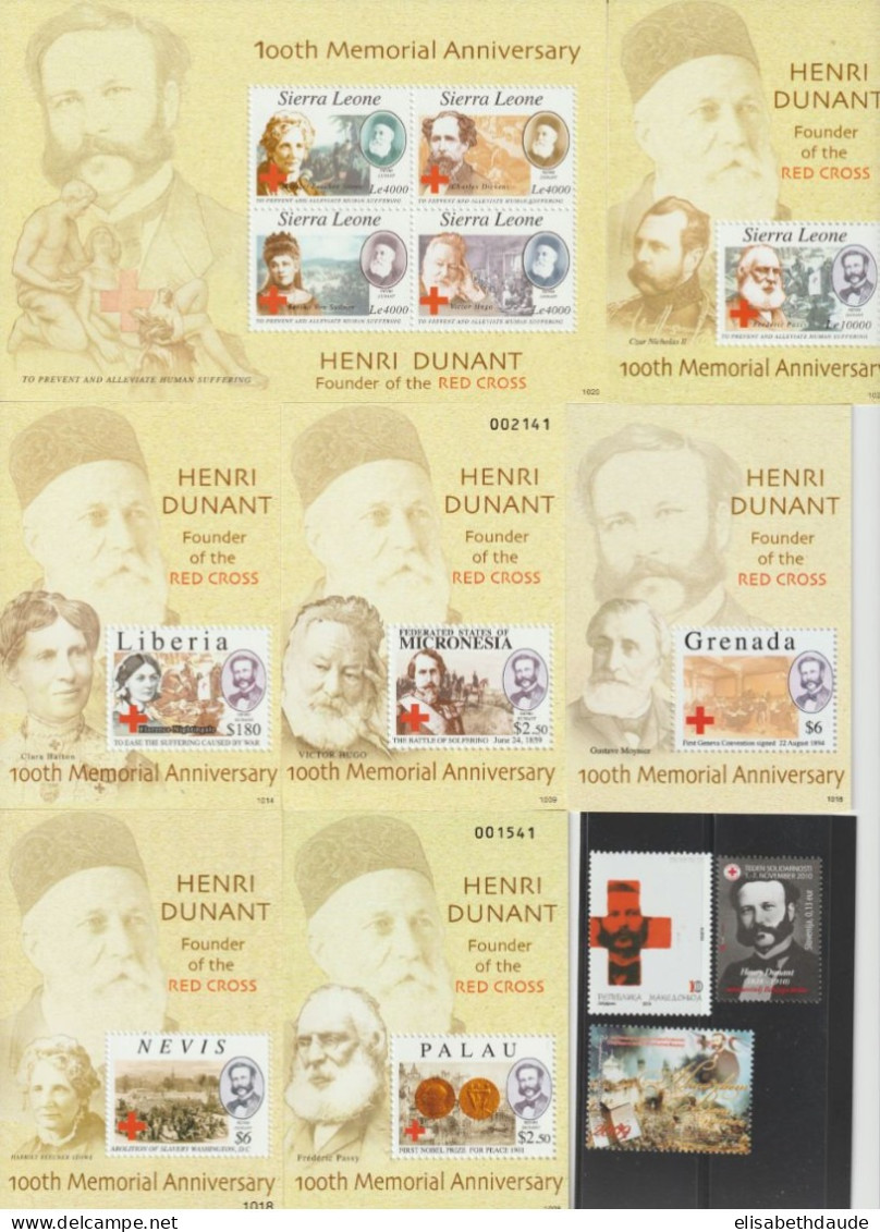 RED CROSS / CROIX-ROUGE - 2010 - COLLECTION 100 Th MEMORIAL ANNIVERSARY HENRI DUNANT ! - Red Cross