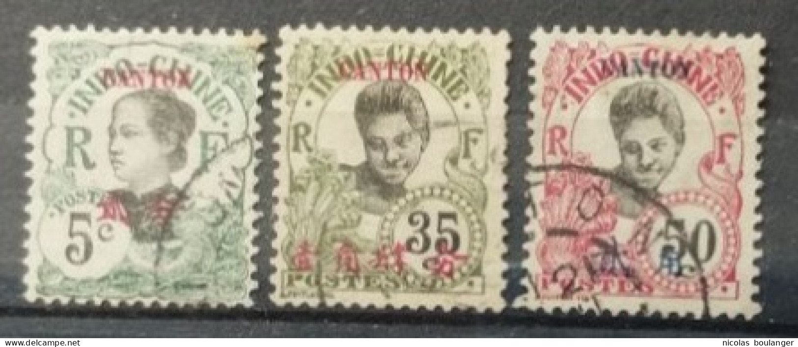 Canton 1908 / Yvert N°53 + 59 + 61 / Used - Used Stamps
