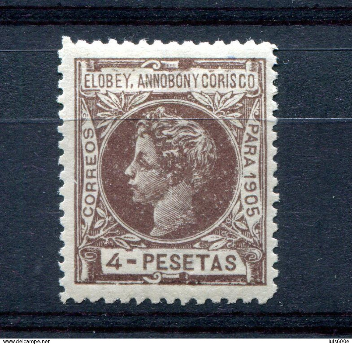 1905.ELOBEY.EDIFIL 32*.NUEVO CON FIJSELLOS(MH).CATALOGO 250€ - Annobon & Corisco