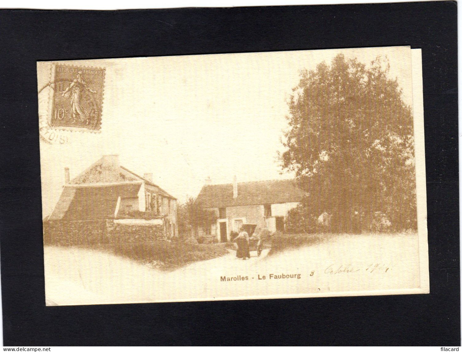 121643        Francia,     Morolles,    Le Faubourg,  VG   1904 - Marolles En Brie