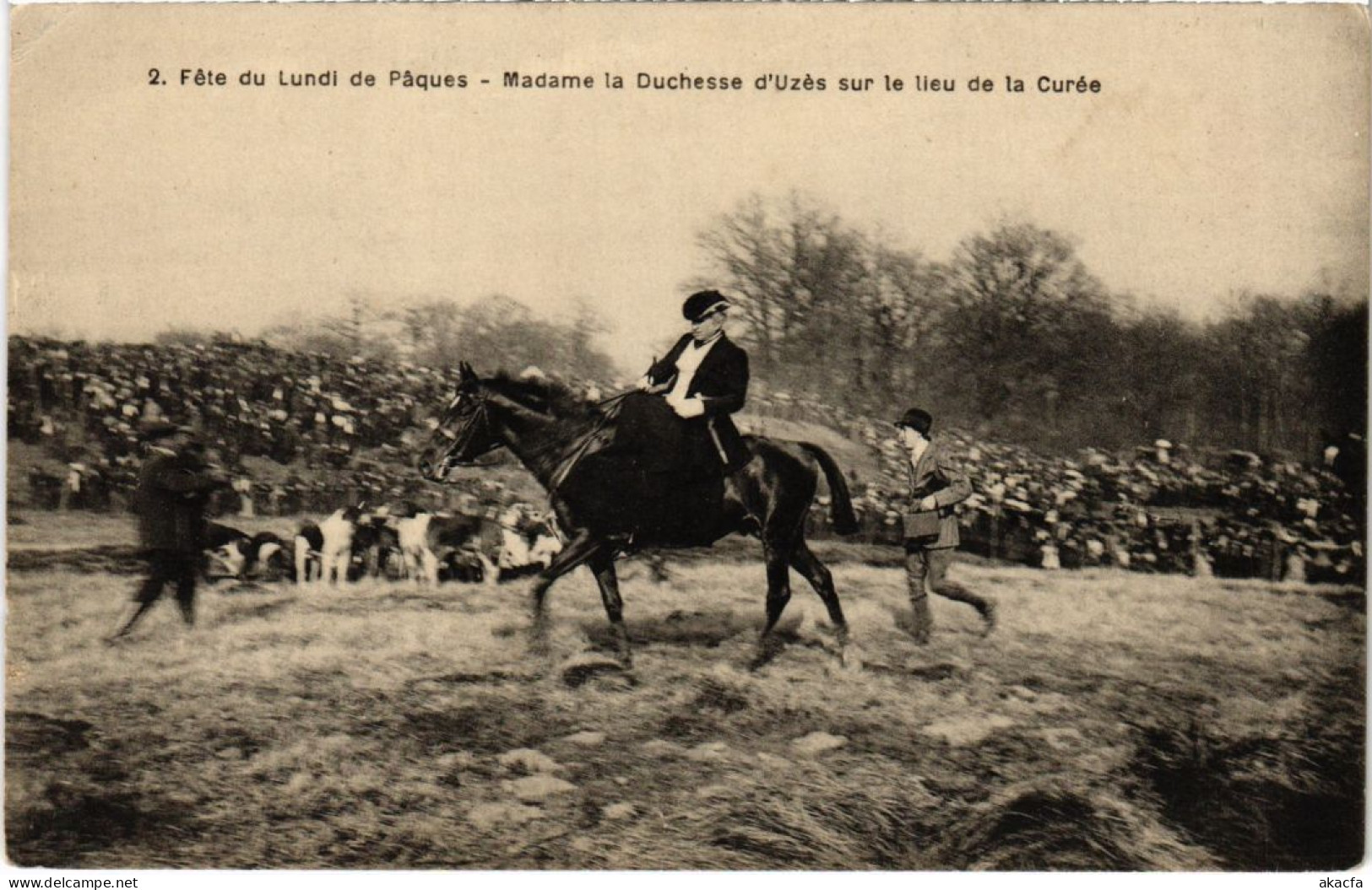 PC FETE DU LUNDI DE PAQUES MME LA DUCHESSE D'UZES HUNTING SPORT (a34930) - Chasse