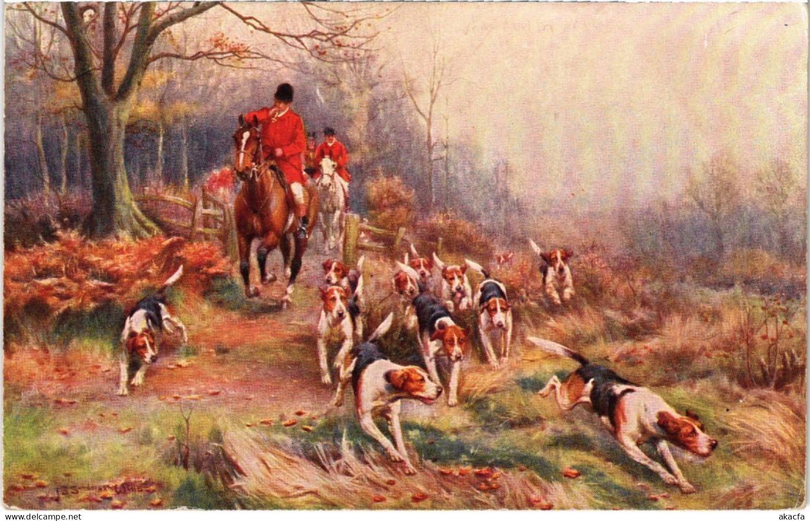 PC HUNTING SCENE HUNTING SPORT (a34931) - Chasse
