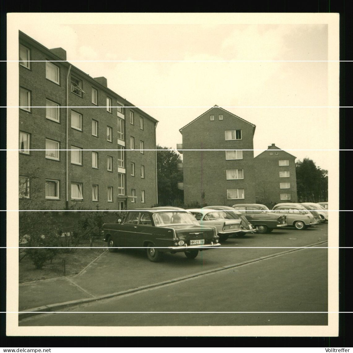 Orig. Foto 1962 Schöne Auto Oldtimer In Der Boockholtzstraße 14, Wedel Schleswig Holstein - Wedel