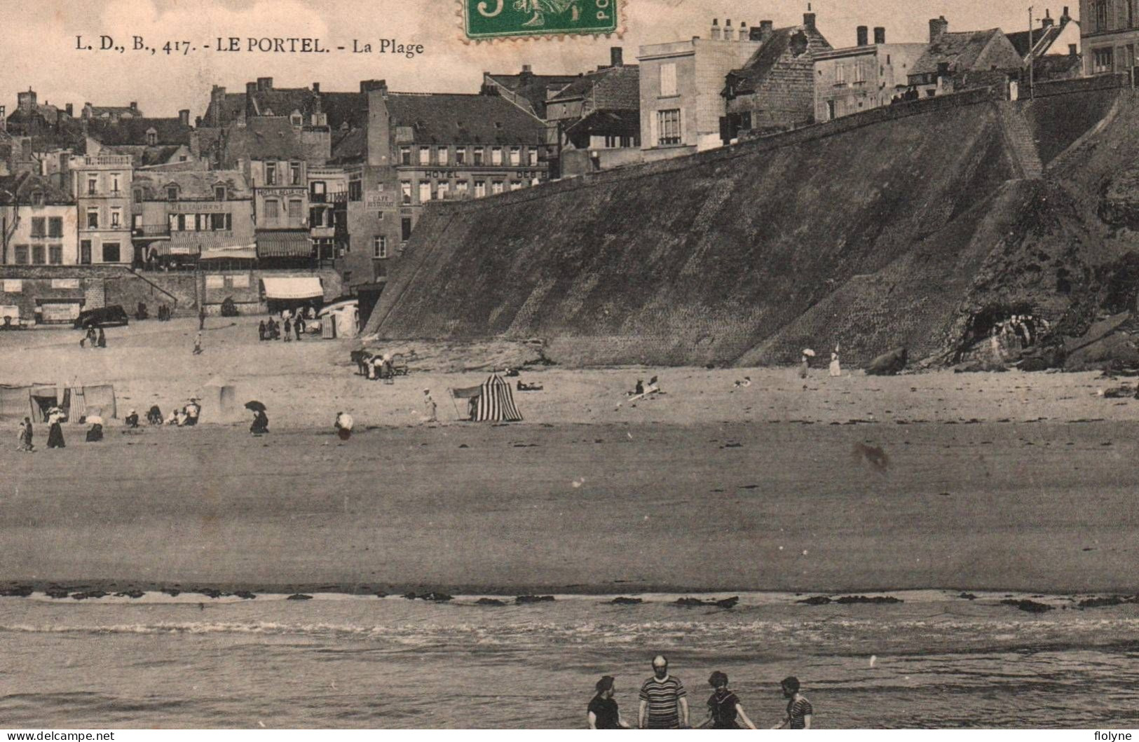 Le Portel - La Plage - Baigneurs - Le Portel