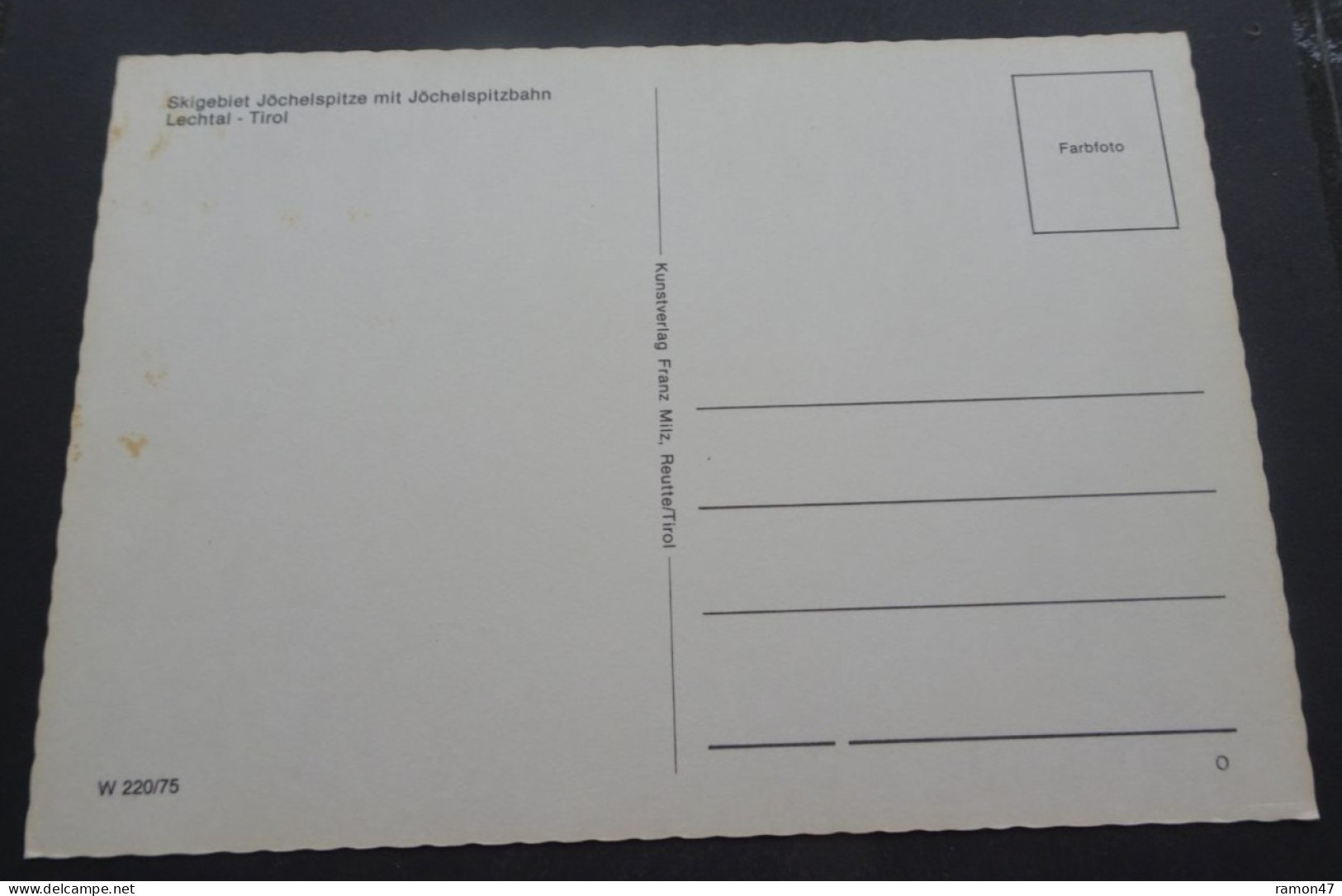 Jöchelspitze Mit Jöchelspitzbahn - Skigebiet - Kunstverlag Franz Milz, Reutte - # W 220/75 - Lechtal