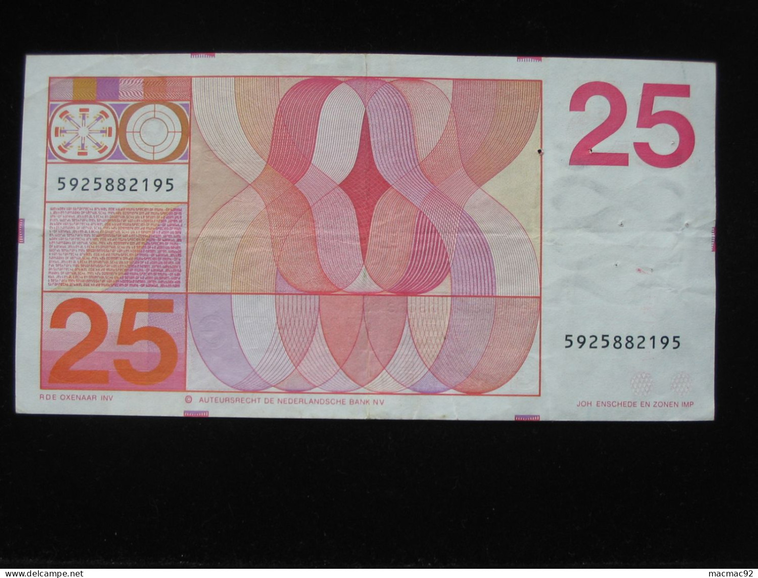 PAYS-BAS- 25 TVIJF EN TWINTIG 1971 - De Nederlandsche Bank    **** EN ACHAT IMMEDIAT **** - 25 Gulden