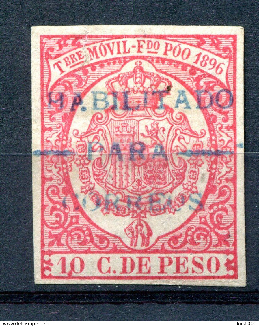 1897/98.FERNANDO POO.EDIFIL 41B(*).NUEVO CON FIJASELLOS.CATALOGO 40€ - Fernando Po