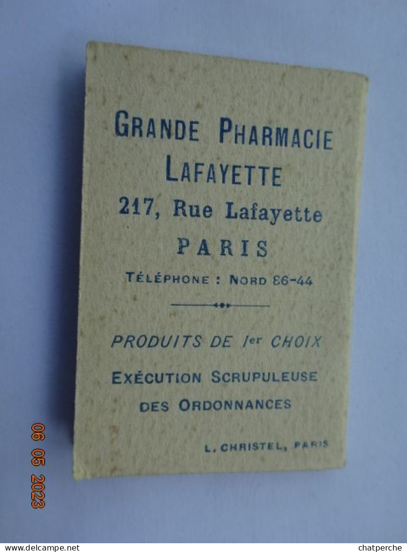 CALENDRIER 1930 GRANDE PHARMACIE LAFAYETTE PARIS  FILLETTE ET SON AMOUREUX - Petit Format : 1921-40