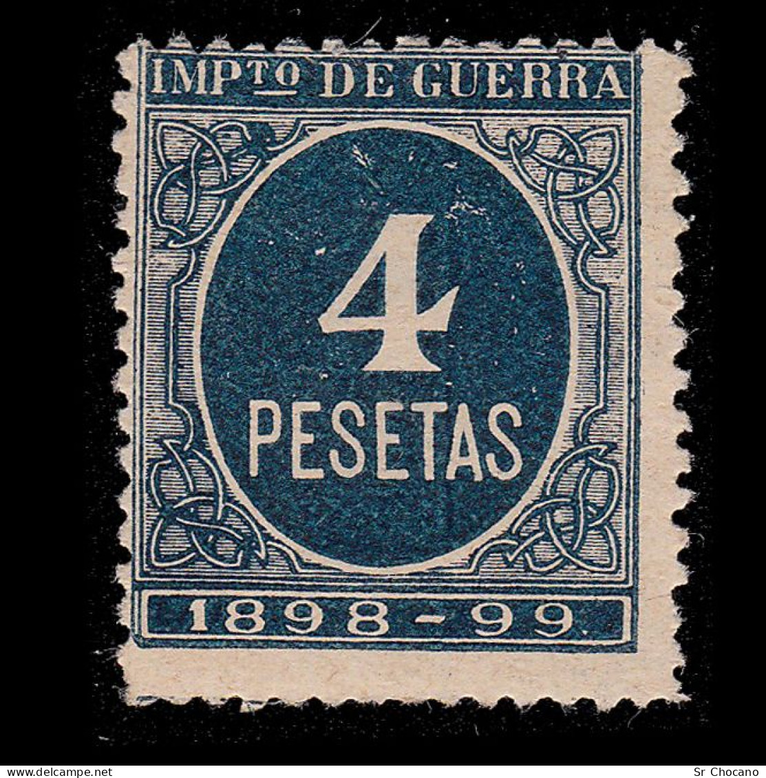 Alfonso XIII.1898-9.CIFRA Azul.5p.Nuevo(*) .Alemany 41 - Nuevos