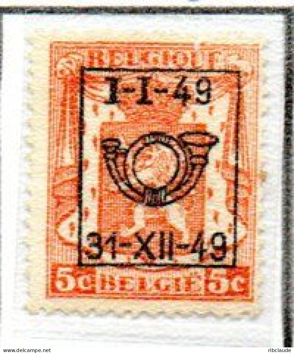 Préo Typo N°589 à 593 - Typos 1936-51 (Kleines Siegel)