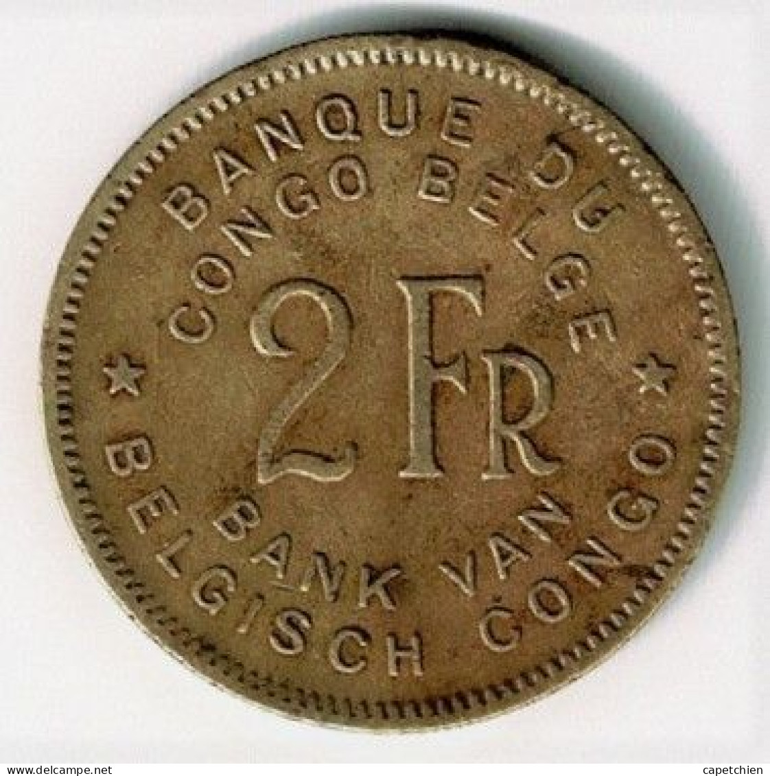 CONGO BELGE / 2 FRANCS / 1946 - 1945-1951: Reggenza