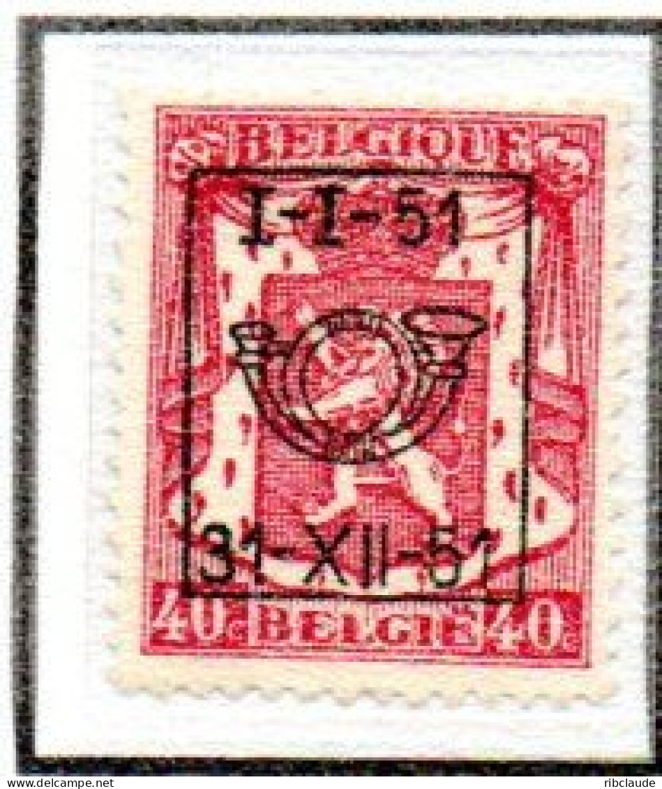 Préo Typo N°609 à 613 - Typo Precancels 1936-51 (Small Seal Of The State)