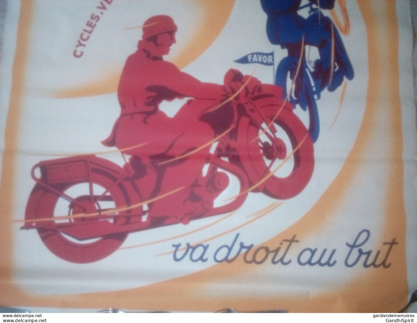 Authentique Grande Affiche Favor - Cycles Vélomoteurs Motos - Clermont Ferrand - Posters