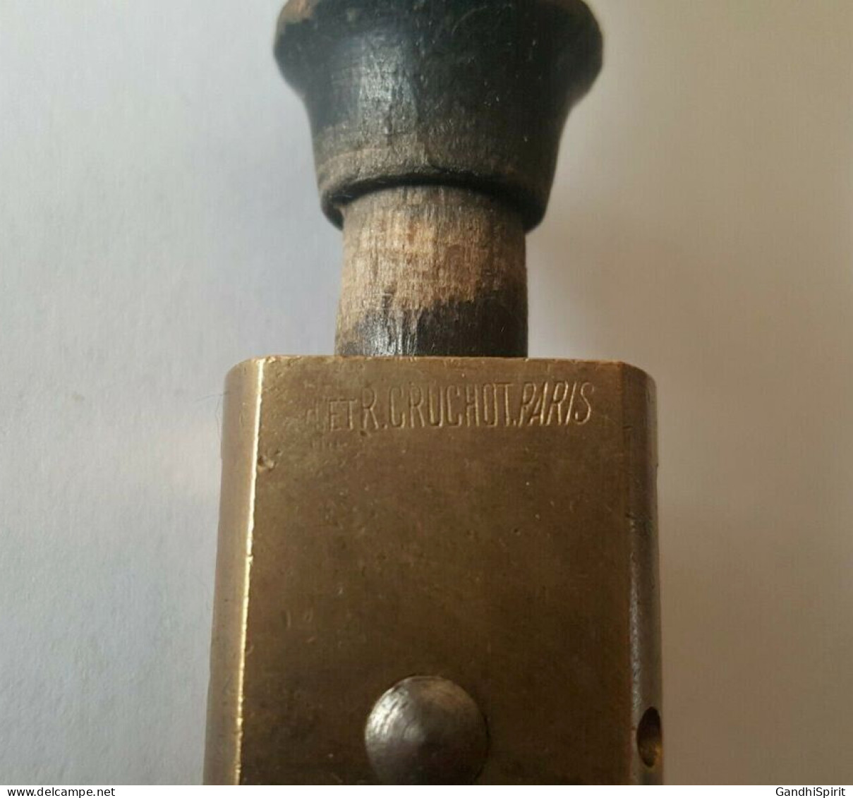 Coulommiers S.G.D.E Ancien Sceau / Cachet Tampon Bloc Dateur Amovible En Bronze - Napoléon 3 III - Stempel & Siegel