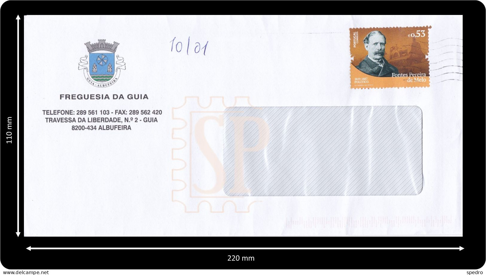 Portugal 2019 Vultos Da História E Da Cultura 14.º Grupo Fontes Pereira De Melo Mundifil N.º 5071 - Storia Postale