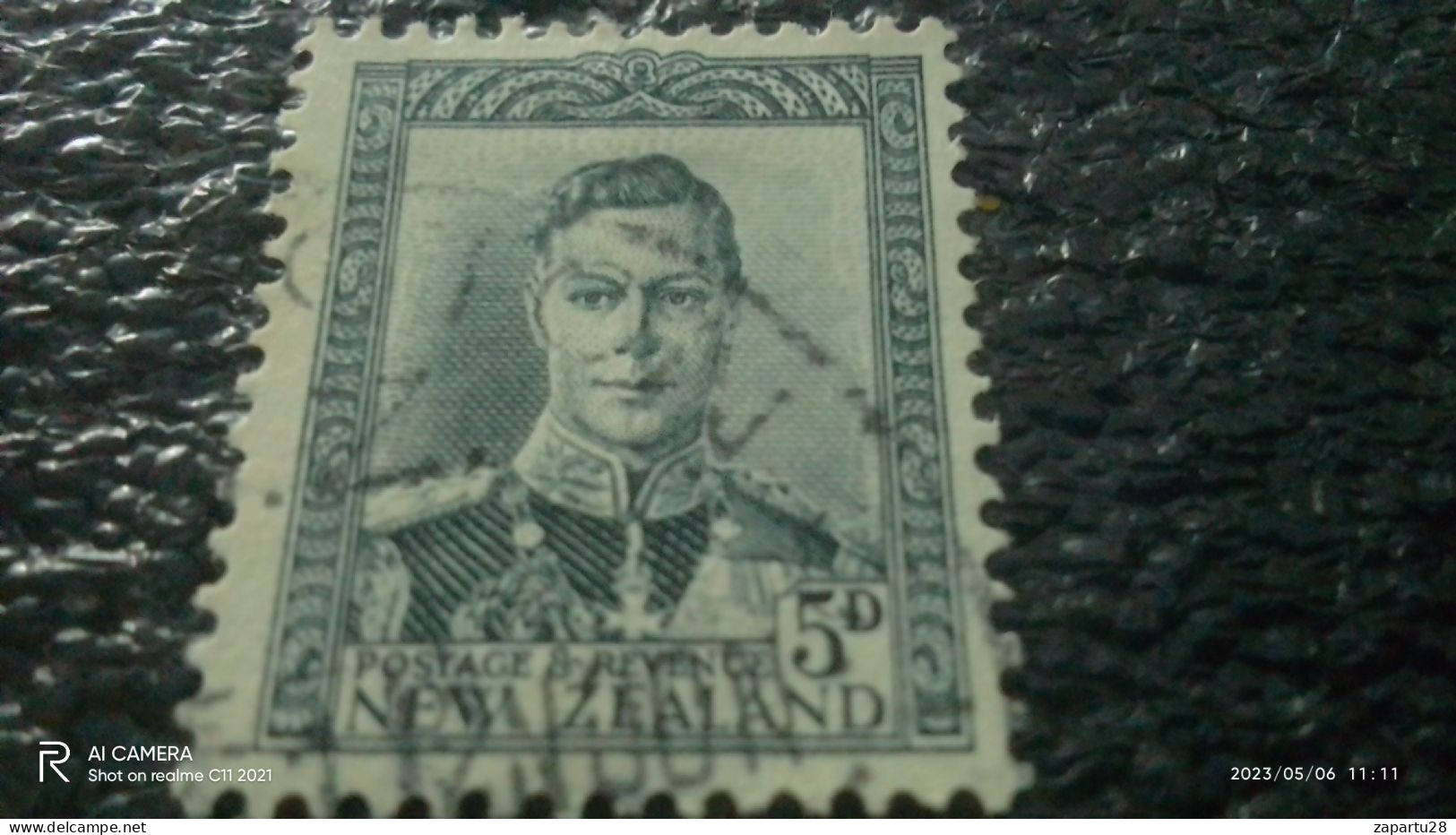 YENİ ZELANDA-  1938         5P               KİNG GEORGE VI          USED - Gebraucht