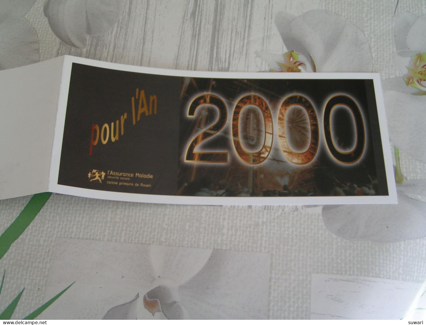 Carte De Voeux An 2000 - Caisse Primaire Assurance Maladie Rouen - Recepties