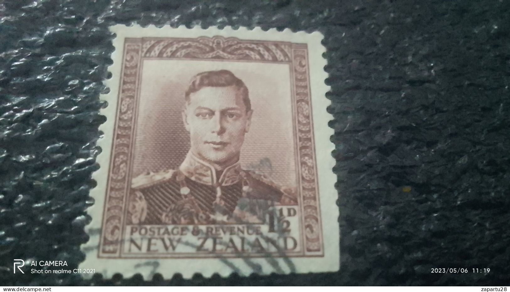 YENİ ZELANDA-  1938         1.50P               KİNG GEORGE VI          USED - Used Stamps