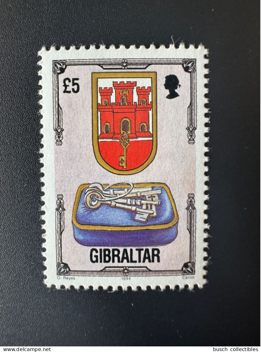 Gibraltar 1994 Mi. 694 Definitive Freimarke Série Courante Coat Of Arm Armoirie Castle Château Schloss - Gibraltar