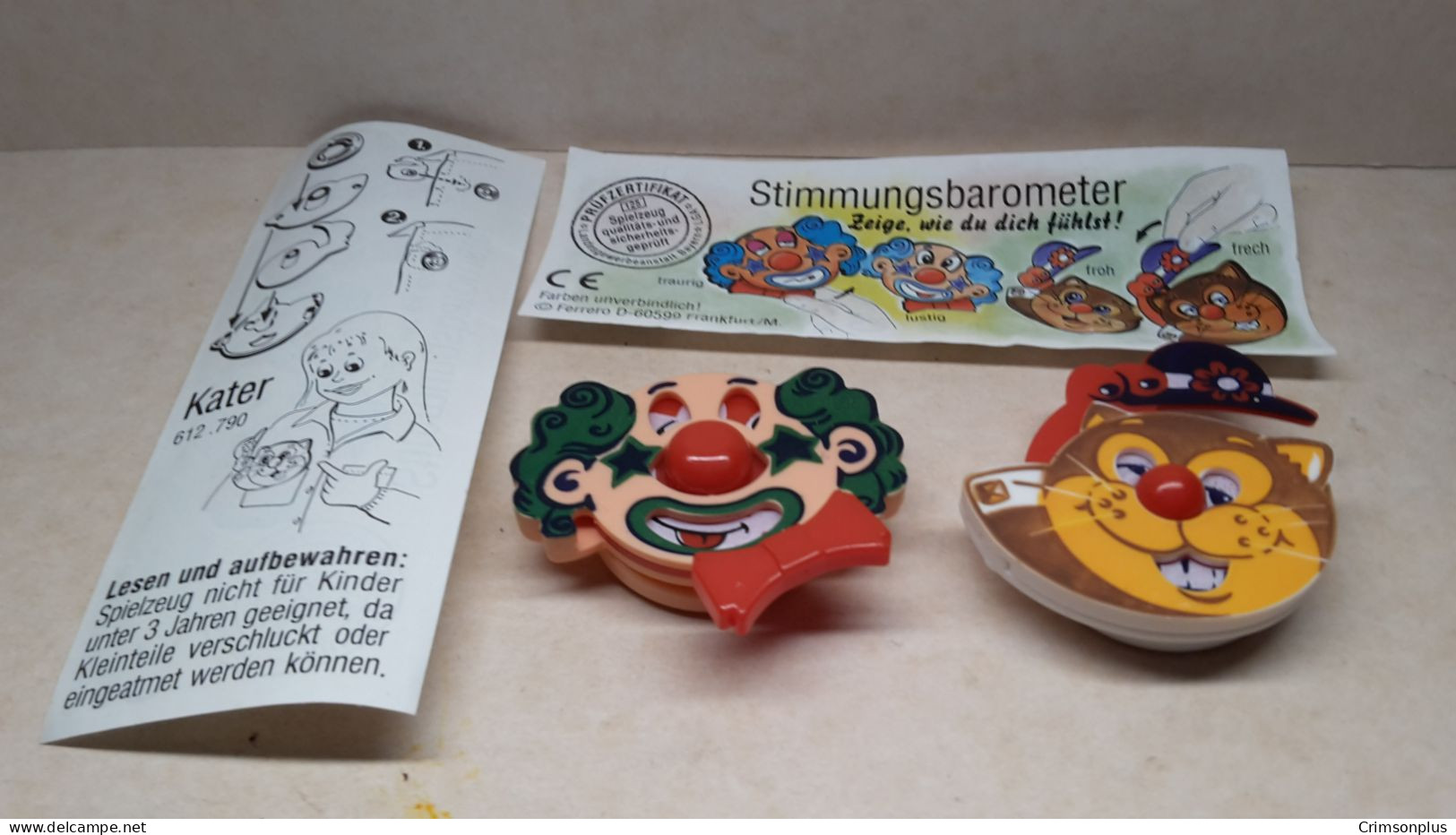 1998 Ferrero - Kinder Surprise - 612790 & 612820 - Stimmungsbarometer - Complete Set+ 2 BPZ's - Monoblocs