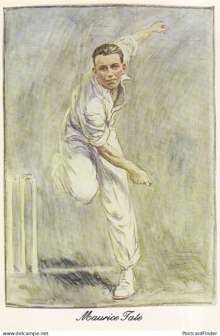 Arthur Percy Frank Chapman Kent England Cricket Painting Postcard - Cricket