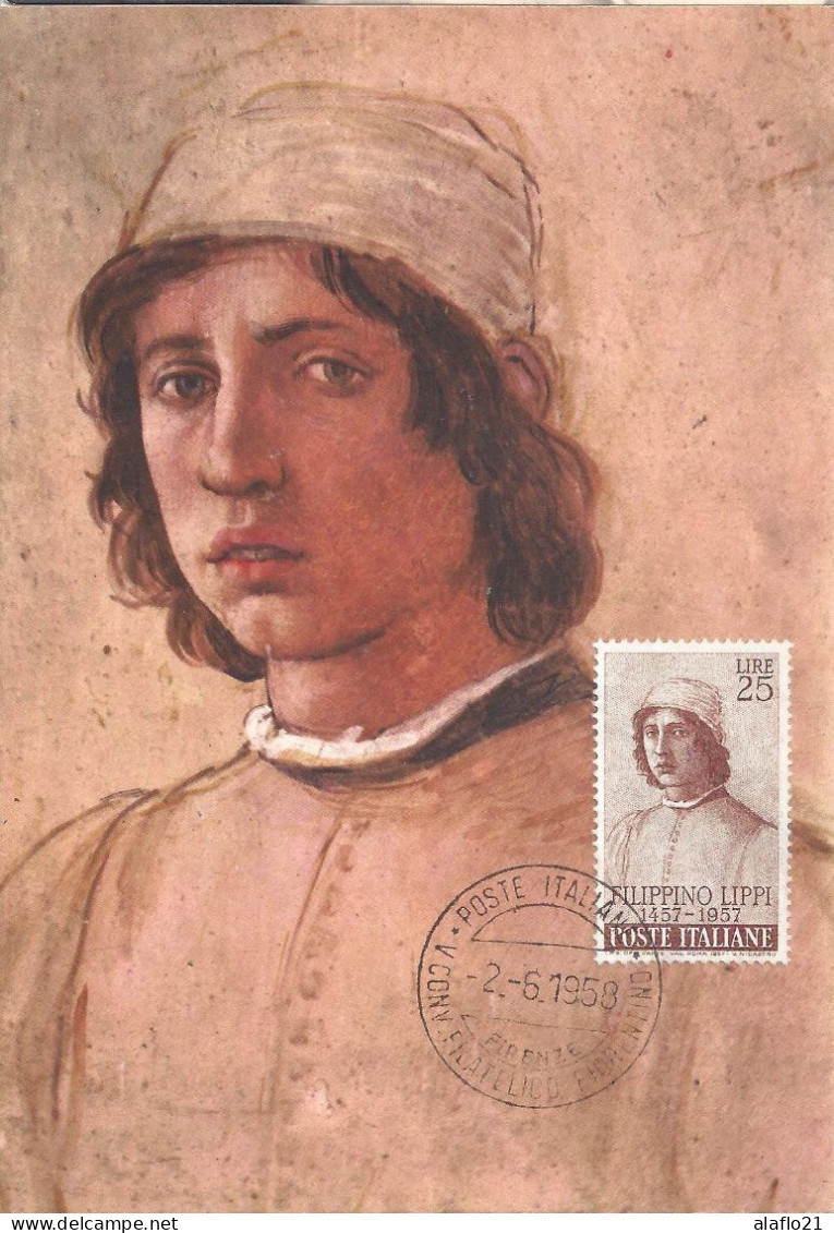 ITALIE - CARTE MAXIMUM - Yvert N° 747 - ANNIVERSAIRE NAISSANCE Du PEINTRE Flippino LIPPI - Cartes-Maximum (CM)