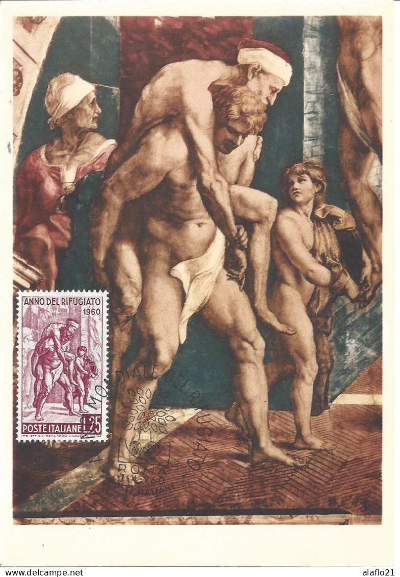 ITALIE - CARTE MAXIMUM - Yvert N° 807 - ANNEE MONDIALE Du REFUGIE - Cartoline Maximum