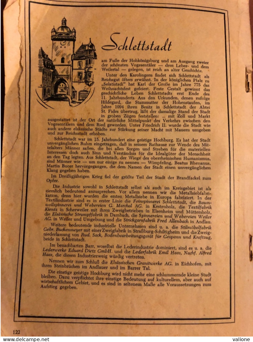 Hitler 1942 Propagande Allemande En Alsace Occupée - Allemand