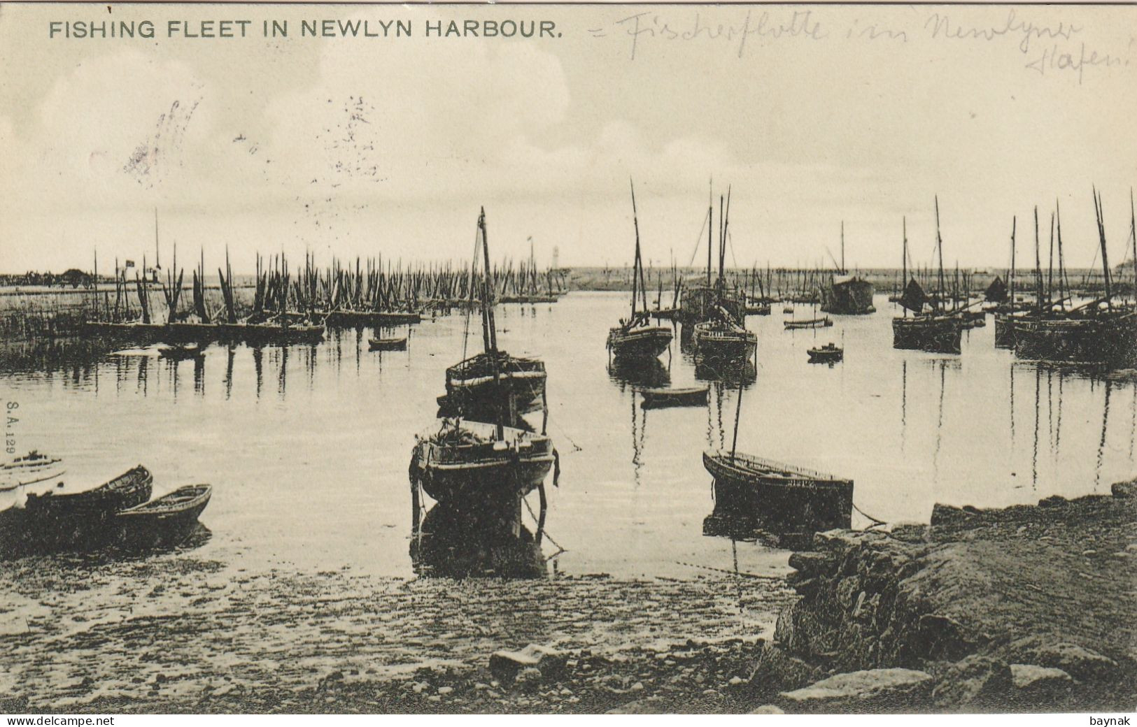 ENG114   --  FISHING FLEET IN NEWLYN HARBOUR  --  1909 - Land's End
