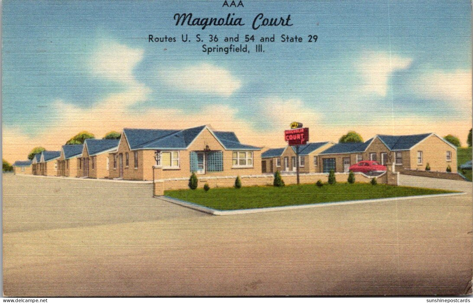 Illinois Springfield Magnolia Court 1956 - Springfield – Illinois