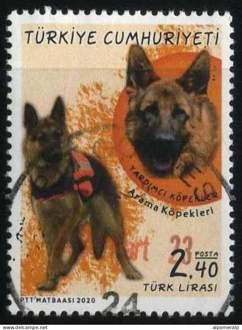 Türkiye 2020 Mi 4566 Service Dogs, German Shepherd - Gebraucht