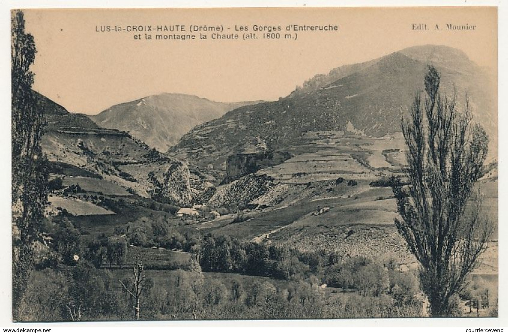 CPA - LUS-LA-CROIX-HAUTE (Drôme) - Les Gorges D'Entreruche Et La Montagne De La Chaude - Sonstige & Ohne Zuordnung