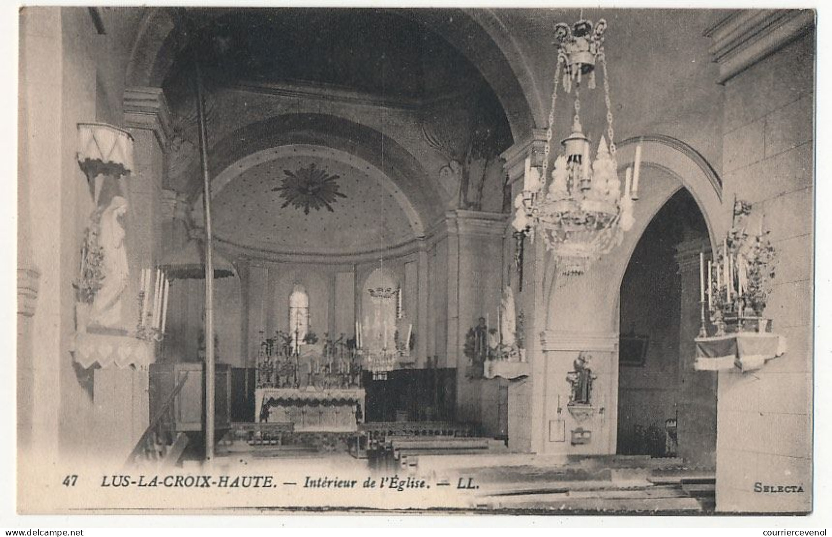 CPA - LUS-LA-CROIX-HAUTE (Drôme) - Intérieur De L'Eglise - Sonstige & Ohne Zuordnung