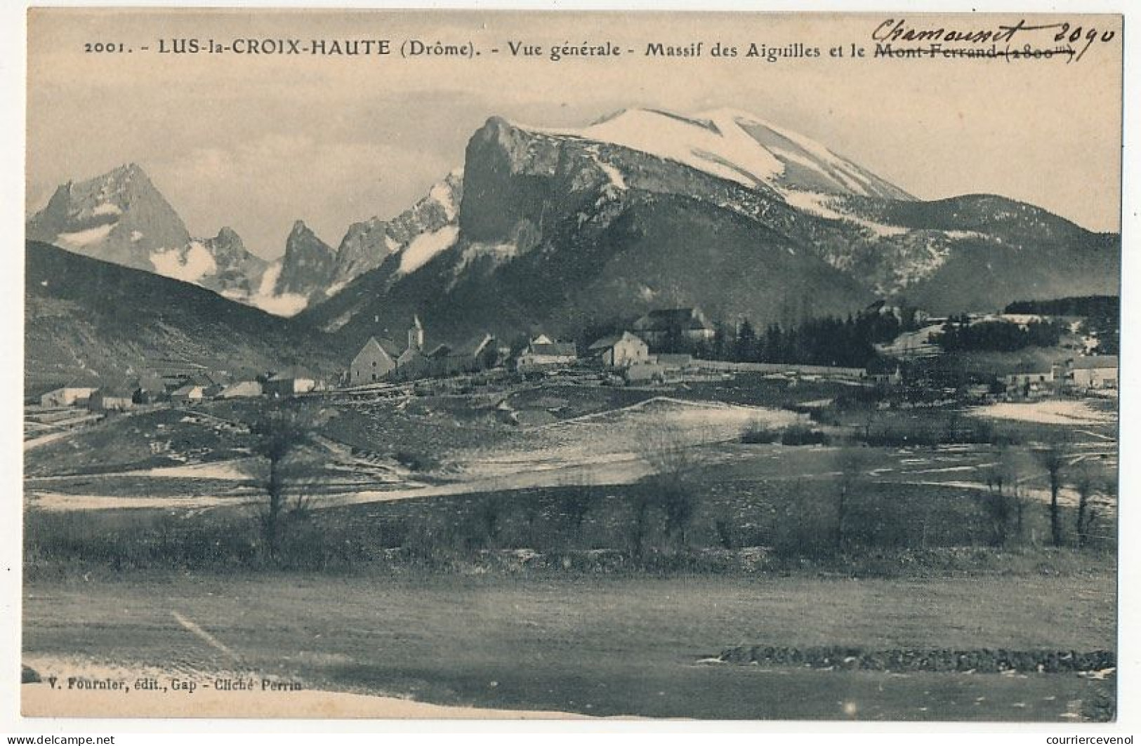 CPA - LUS-LA-CROIX-HAUTE (Drôme) - Vue Générale - Massif Des Aiguilles Et Le (Chamousset)... - Sonstige & Ohne Zuordnung