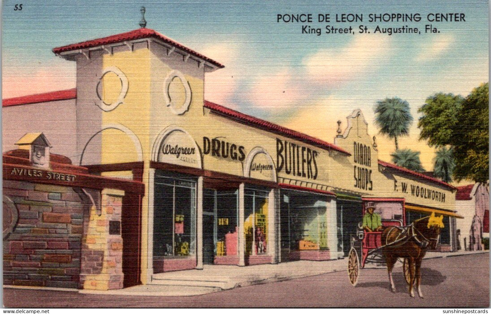 Florida St Augustine King Street Ponce De Leon Shopping Center Butlers Drug Store - St Augustine