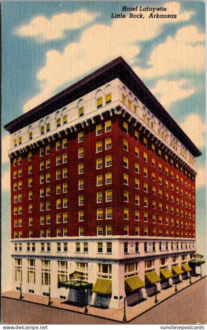 Arkansas Little Rock Hotel Lafayette Curteich - Little Rock