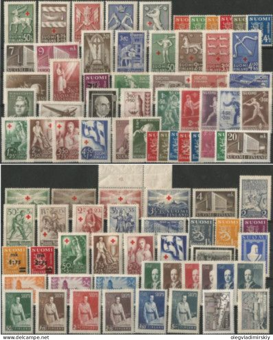 Finland 1939-45 Full Mint Stamp Collection "Finland In WWII Period" - Sammlungen