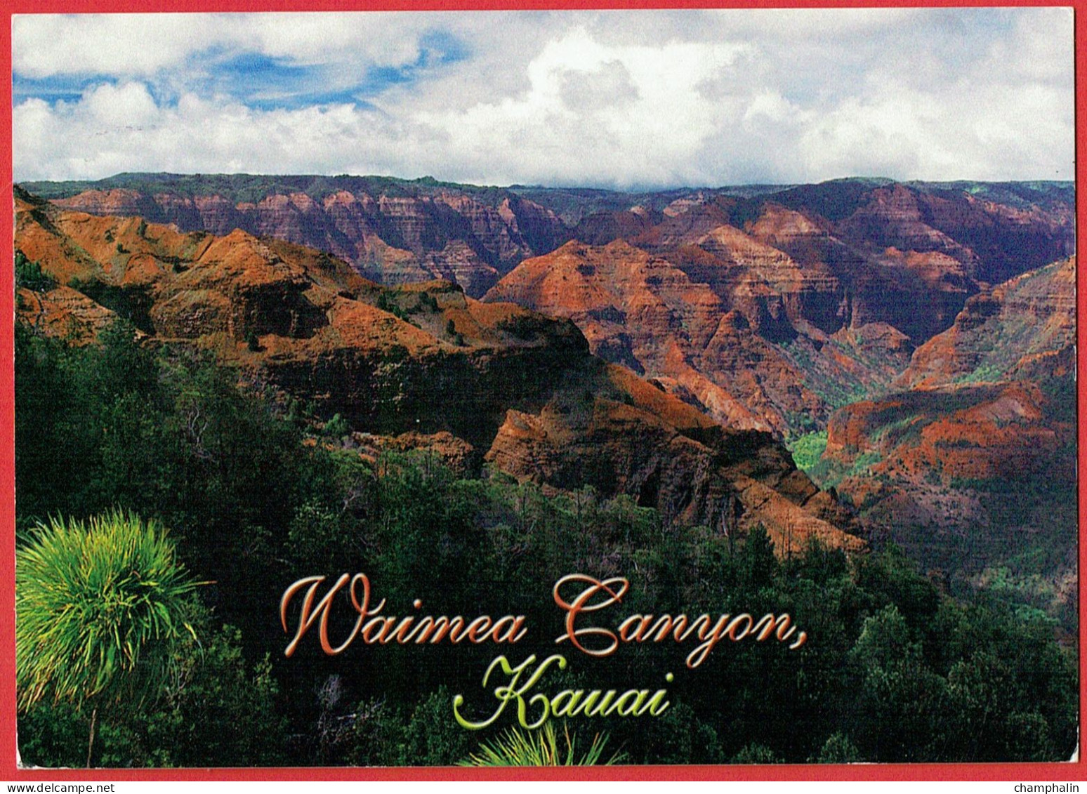 Memories Of Kauai - Waimea Canyon, Often Called The Grand Canyon Of The Pacific Is A 14 Mile Long Chasm - Kauai