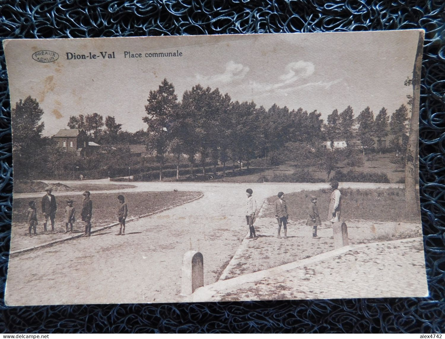 Dion-Le-Val, Place Communale édit. Joseph Dardenne, 1933, Timbre Taxe 50c (Z17) - Chaumont-Gistoux