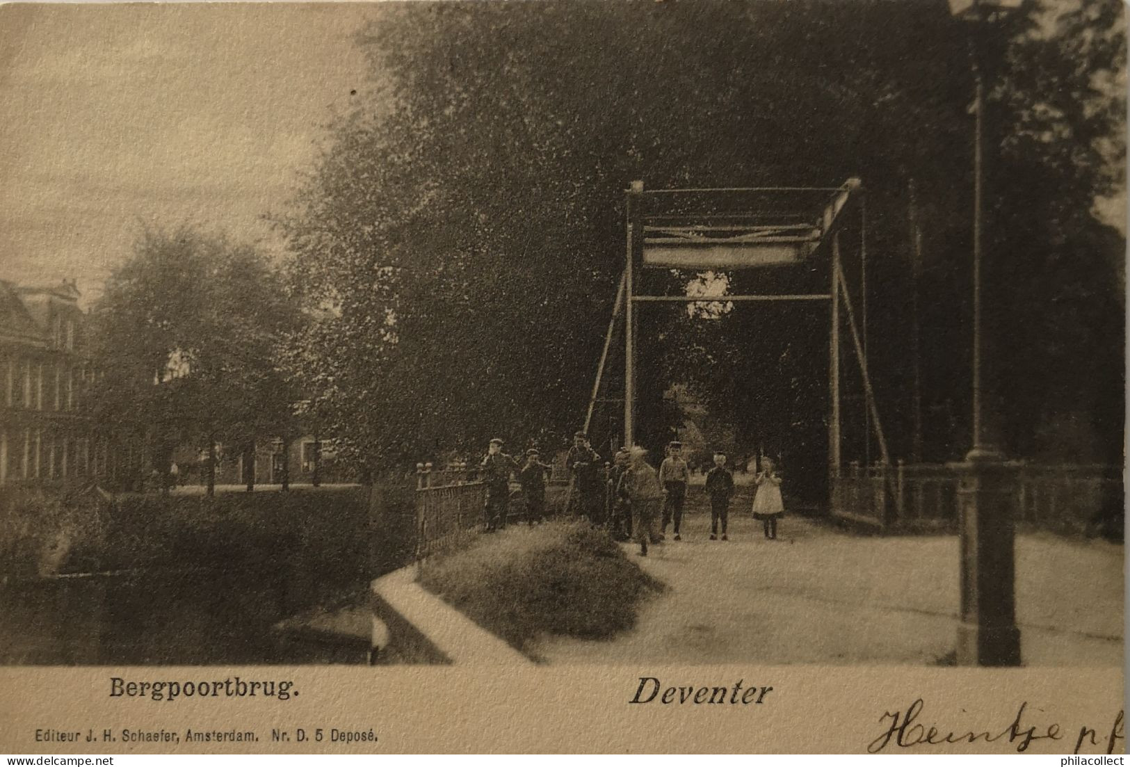 Deventer  (Ov.) Bergpoort Brug 1902 - Deventer
